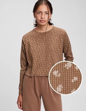 Teen Waffle T-Shirt brown