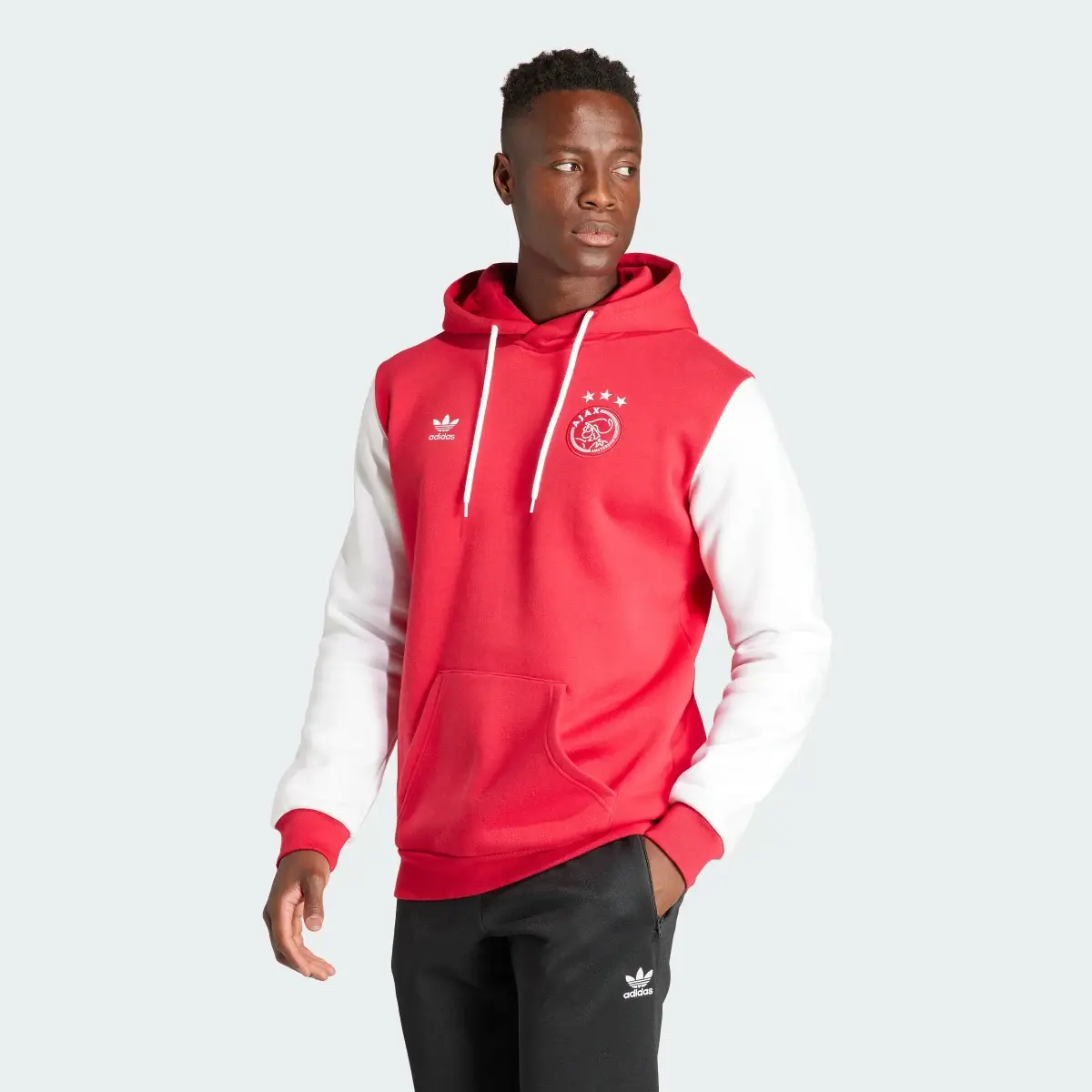 Adidas Ajax Amsterdam Essentials Trefoil Hoodie. 2