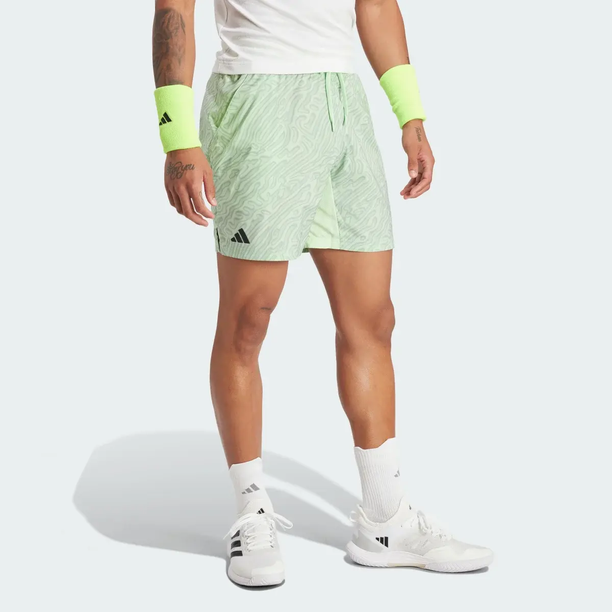 Adidas Szorty Tennis HEAT.RDY Pro Printed Ergo 7-Inch. 3