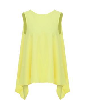 Flowy Yellow Crepe Blouse