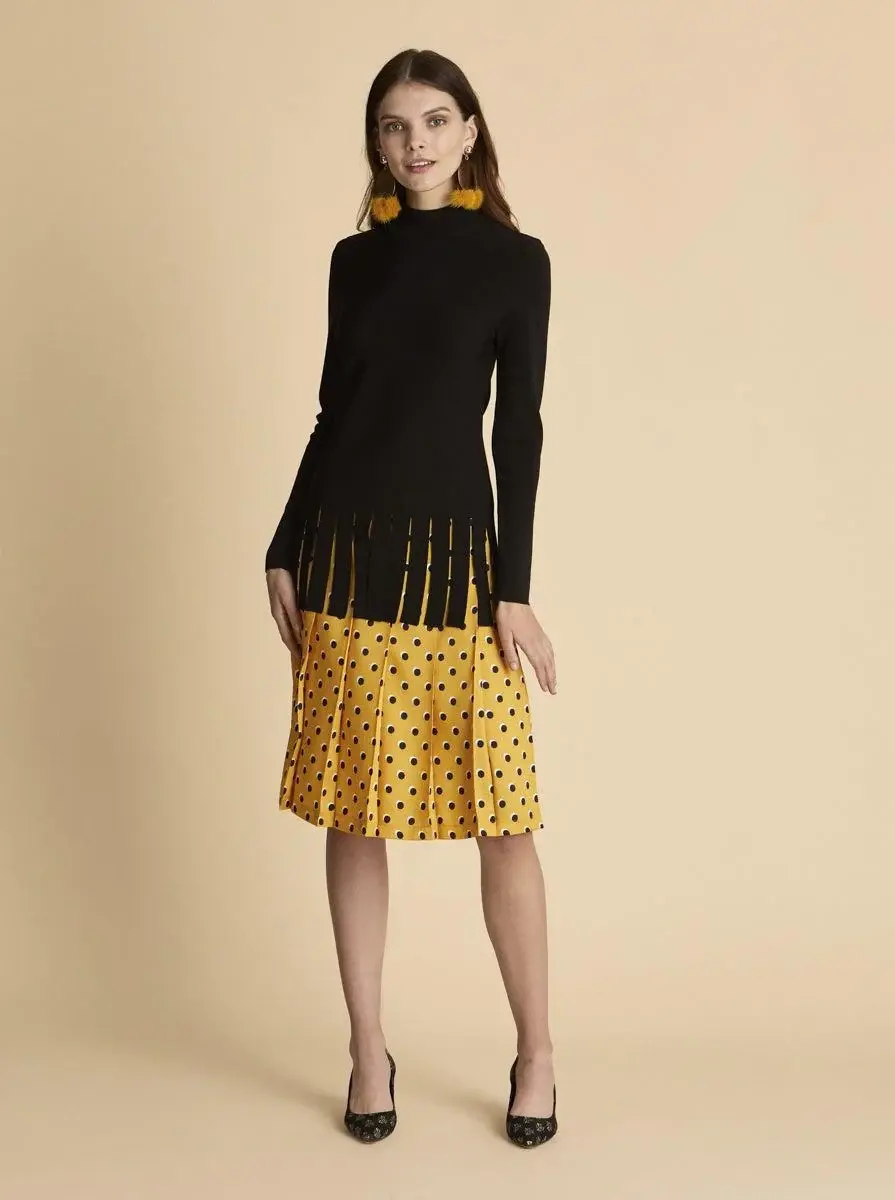 Roman Honey Polka Dot Skirt - 4 / YELLOW. 1