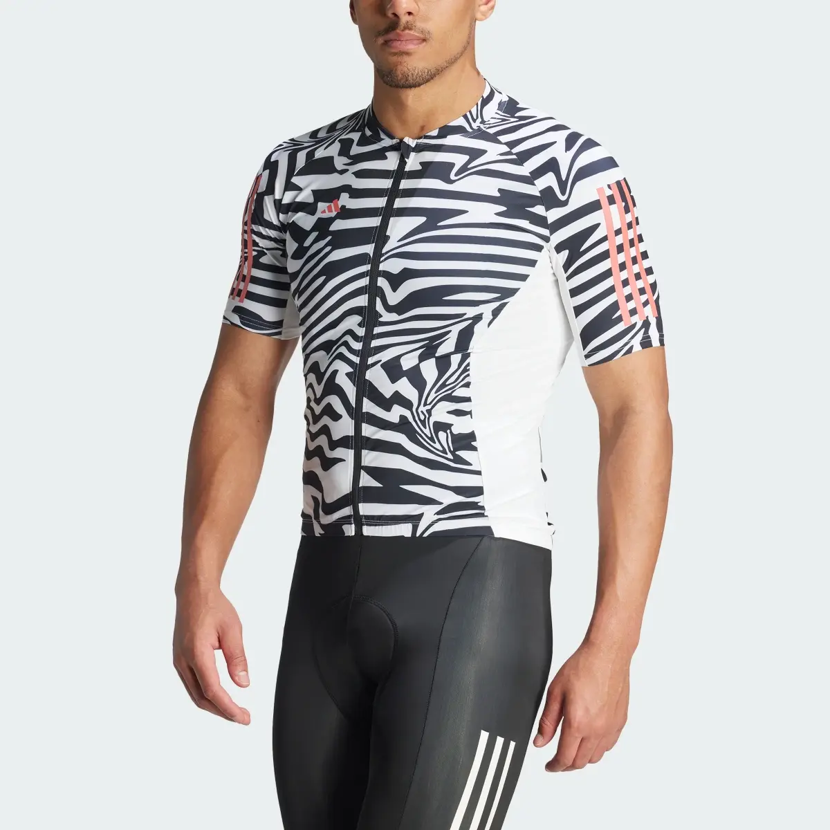 Adidas Camisola de Ciclismo Fast Zebra 3-Stripes Essentials. 1