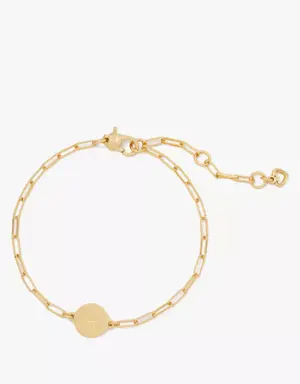 H Initial Chain Bracelet