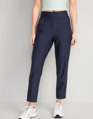 High-Waisted PowerSoft Combination Taper Pants blue