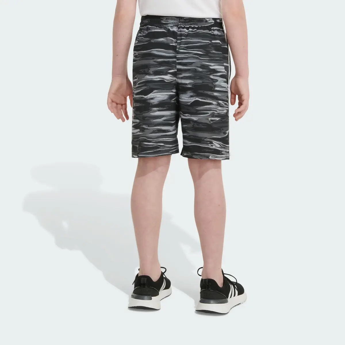Adidas Allover Print Liquid Camo Woven Shorts. 2