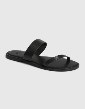 Two-Strap Sandals black
