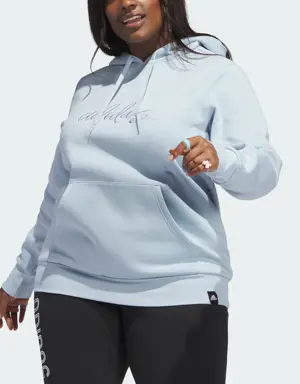Embroidered Logo Hoodie (Plus Size)