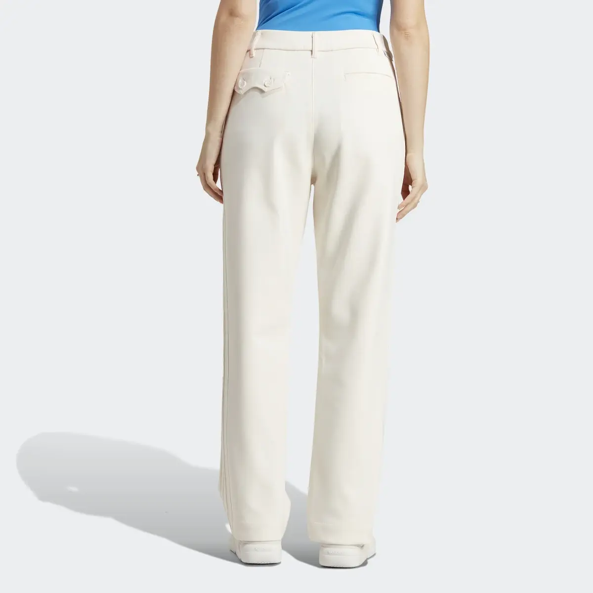 Adidas Blue Version Club High-Waisted Tracksuit Bottoms. 2