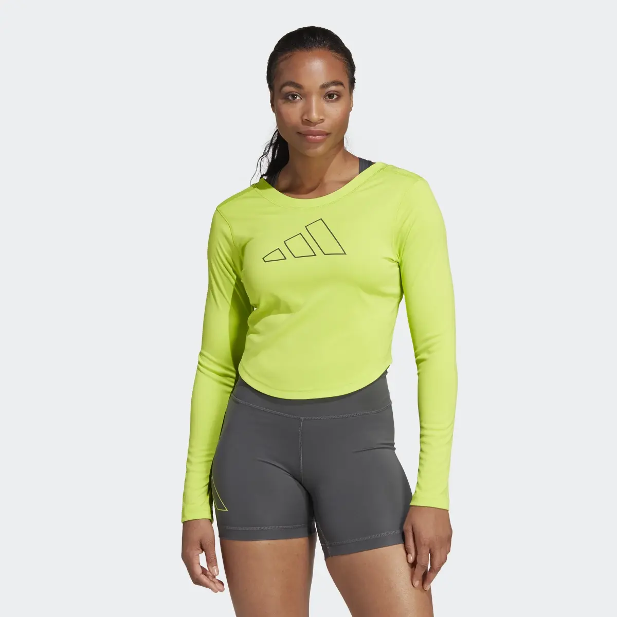 Adidas Hyperbright Training Long Sleeve Tee. 2