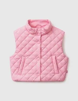 boxy fit quilted vest
