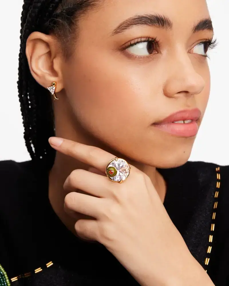 Kate Spade Shaken Or Stirred Cocktail Ring. 3