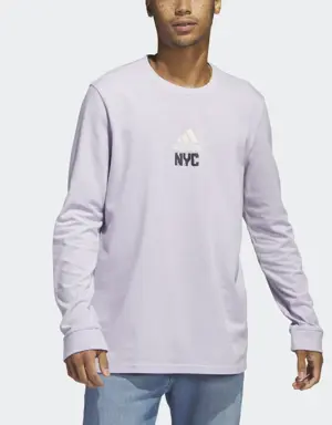 Adidas New York Long Sleeve Graphic Tee