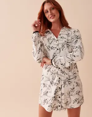 Winter Flowers Super Soft Sleepshirt