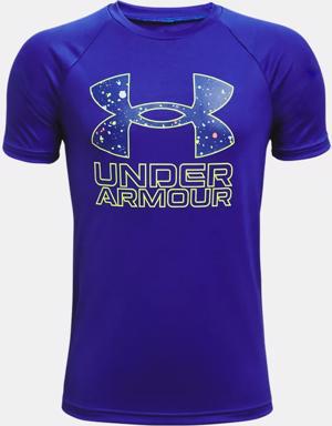 Boys' UA Tech™ Hybrid Print Fill Short Sleeve