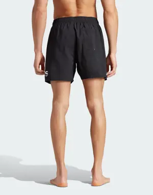 Adidas Big Logo CLX Short-Length Swim Shorts. 3