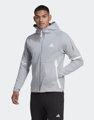 Adidas Designed for Gameday Full-Zip Jacket. 2 Adidas Designed for Gameday Full-Zip Jacket. 2