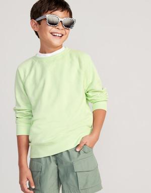 Long-Sleeve Crew-Neck Sweatshirt for Boys green