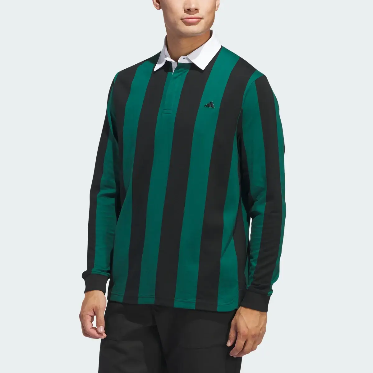 Adidas Go-To Long Sleeve Rugby Polo Shirt. 1