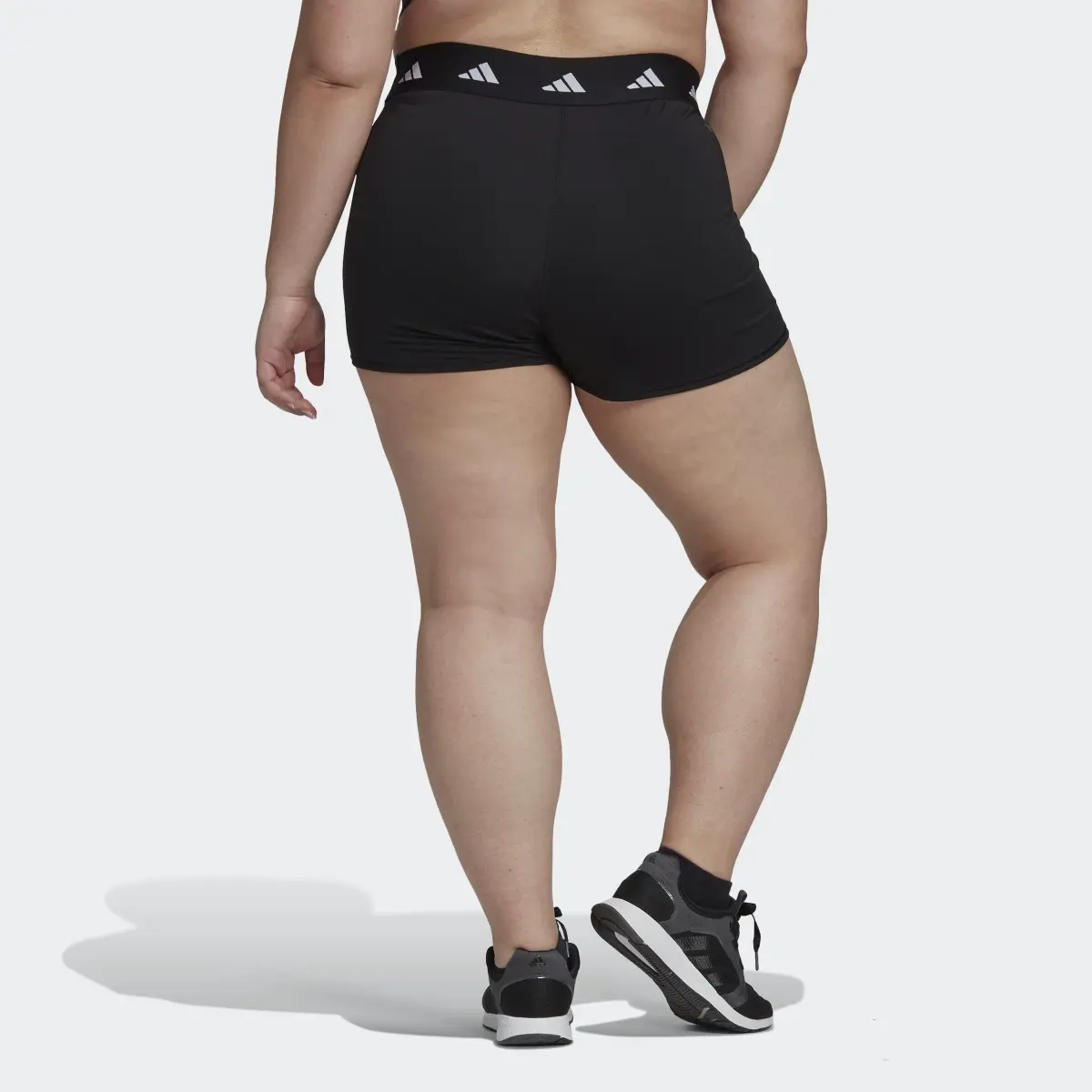 Adidas Techfit Short Leggings (Plus Size). 3