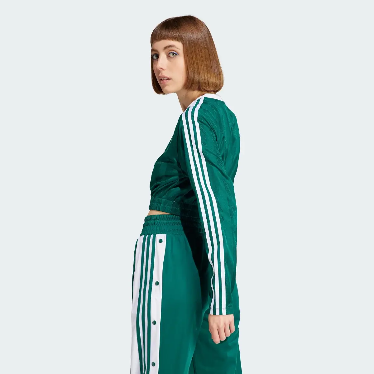 Adidas Long Sleeve Crop Tee. 3