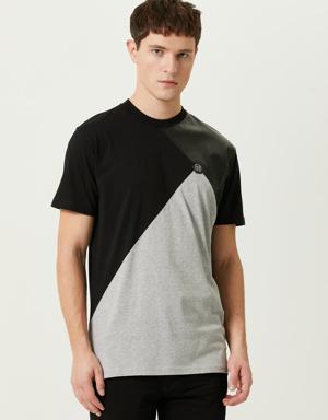 Siyah Gri Logolu T-shirt