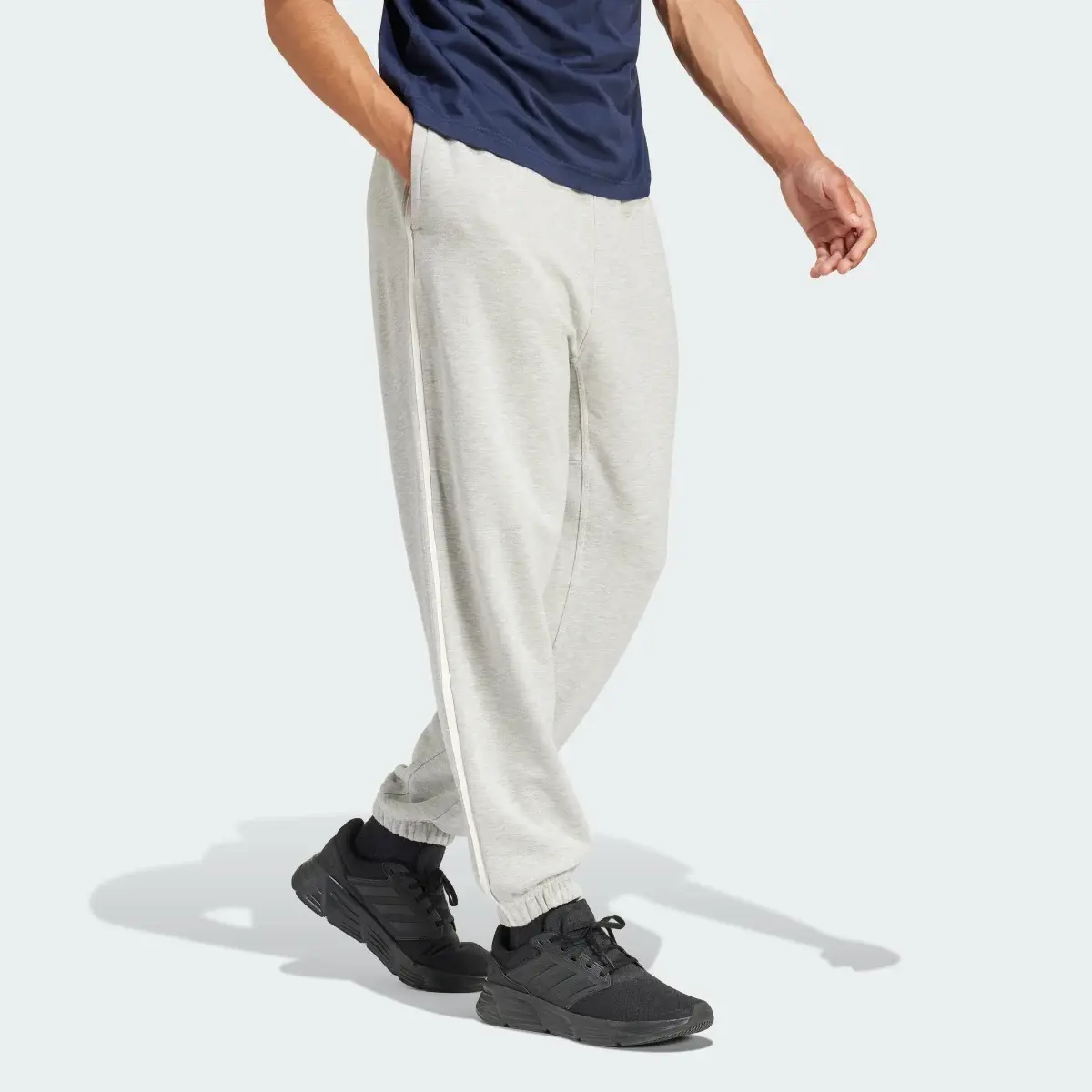 Adidas Lounge French Terry Colored Mélange Pants. 3