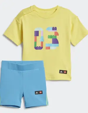 Adidas x Classic LEGO® Tee and Short Leggings Set. 2 Adidas x Classic LEGO® Tee and Short Leggings Set. 2