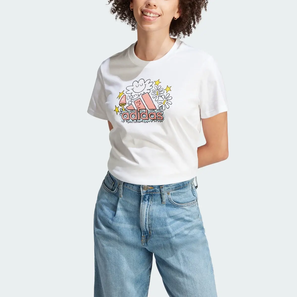 Adidas Doodle Graphic T-Shirt. 1