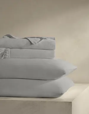 Cotton-Cashmere-Silk Sheet Set gray