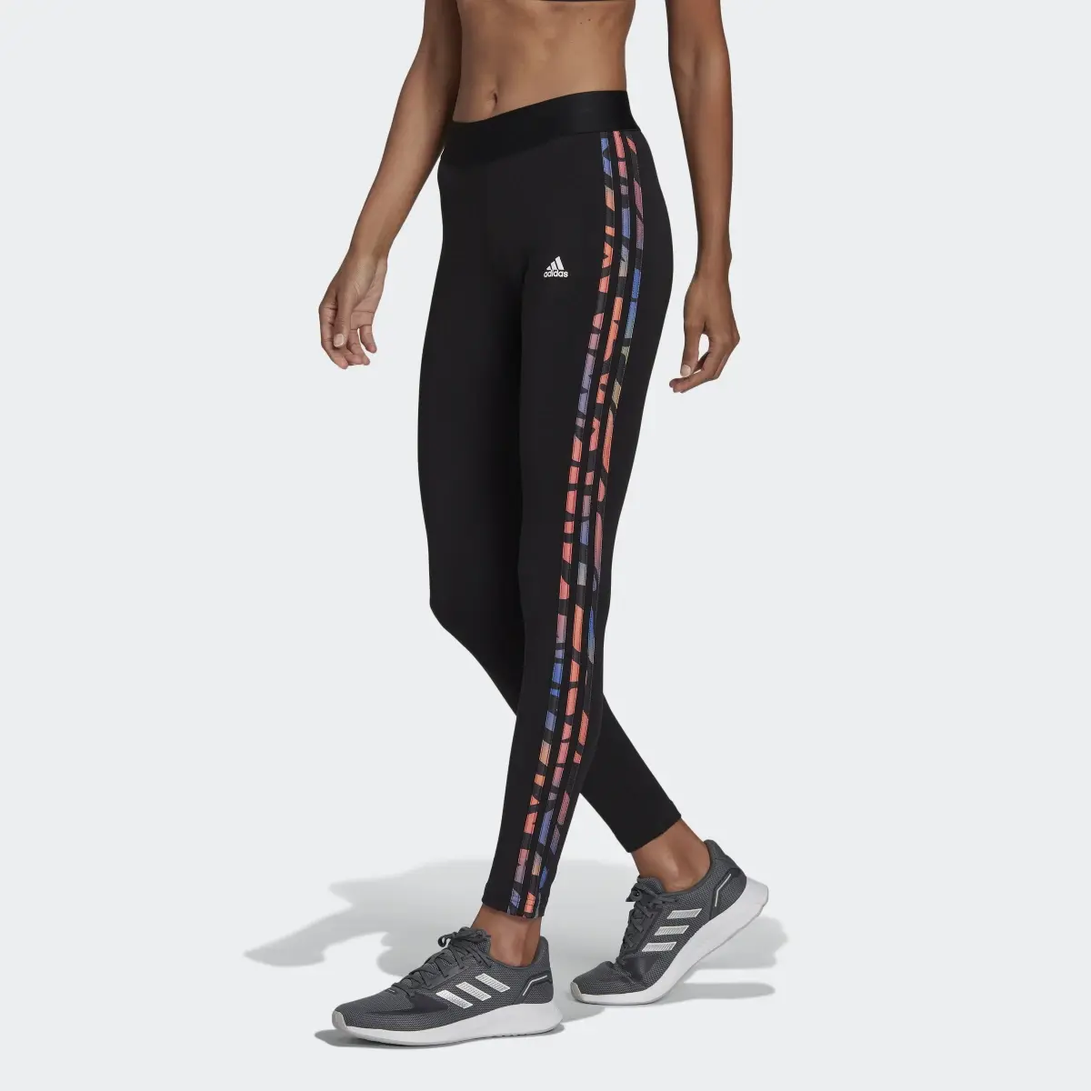 Adidas 3 Stripes Leggings. 1