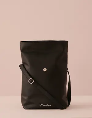 Faux Leather Lunch Bag