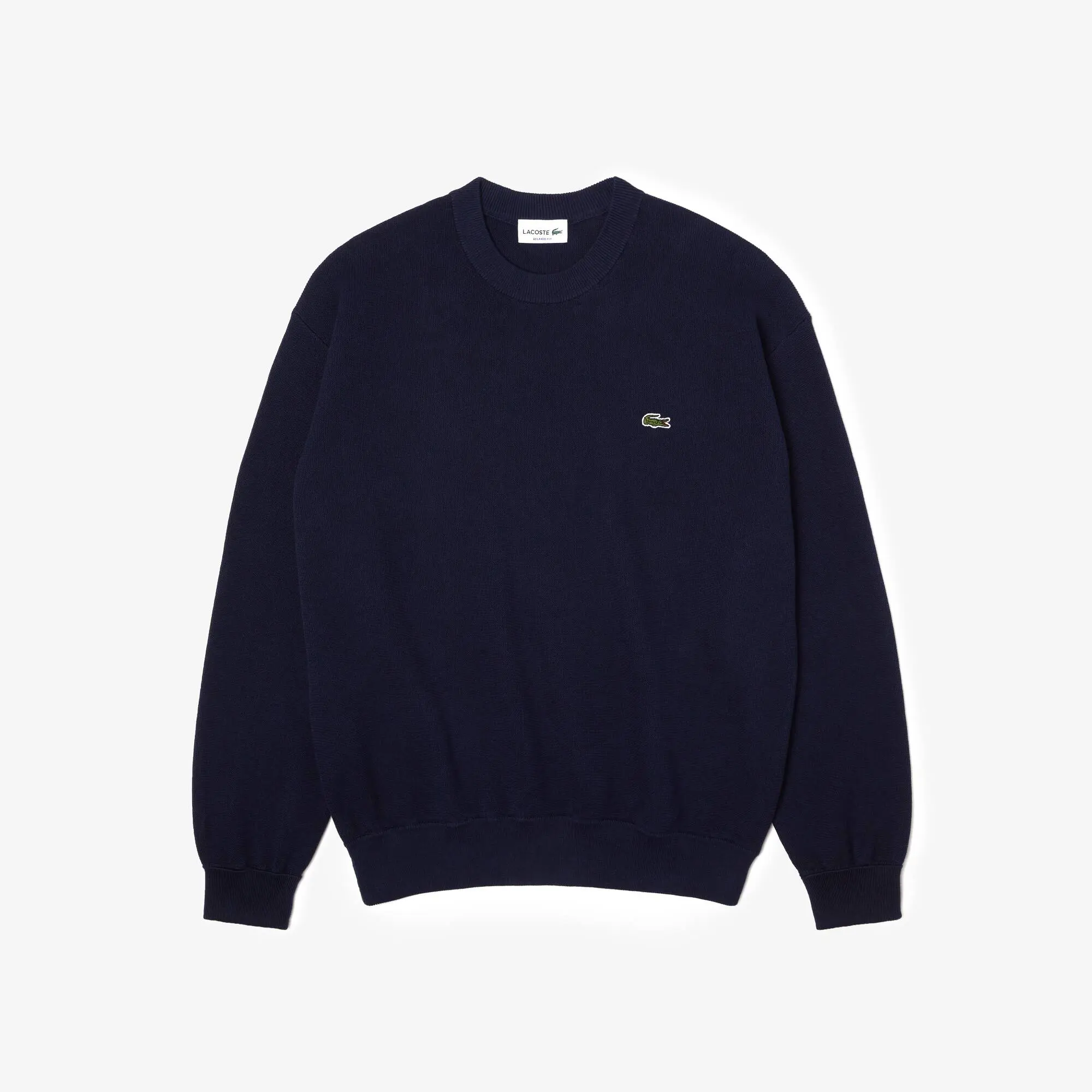 Lacoste Men’s Lacoste Round Neck Organic Cotton Sweater. 1