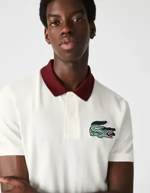 Lacoste Men's Heritage Slim Fit Crocodile Badge Cotton Piqué Polo