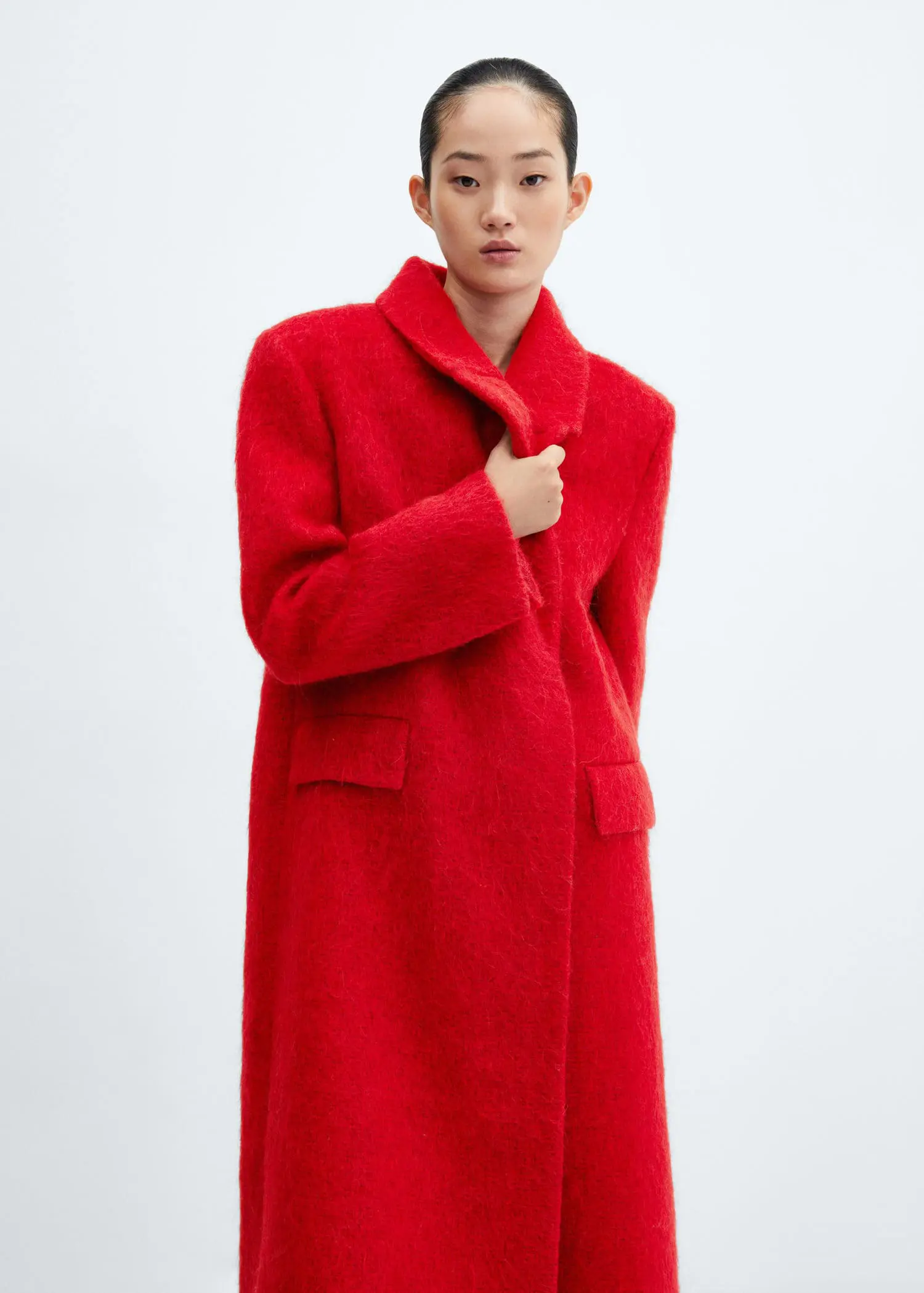 Mango Long alpaca wool coat. 2