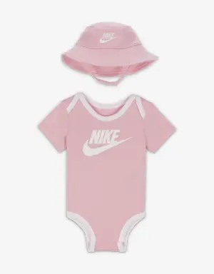 Nike Core Bucket Hat and Bodysuit Set