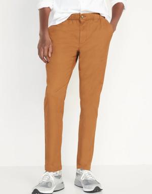 Slim Taper Built-In Flex Pull-On Chino Pants for Men brown