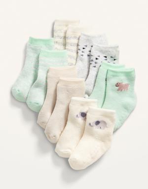 Unisex Crew Socks 6-Pack for Baby multi