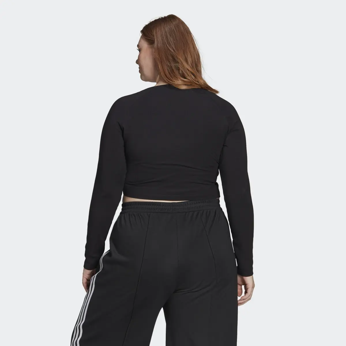 Adidas Adicolor Classics Long Sleeve Tee (Plus Size). 3