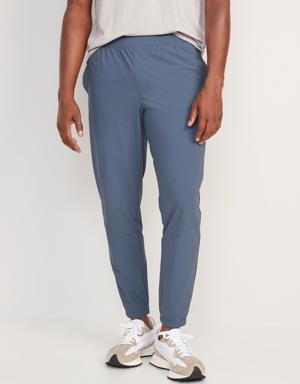 Go-Dry Warp-Knit Nylon Tapered Jogger Pants for Men blue