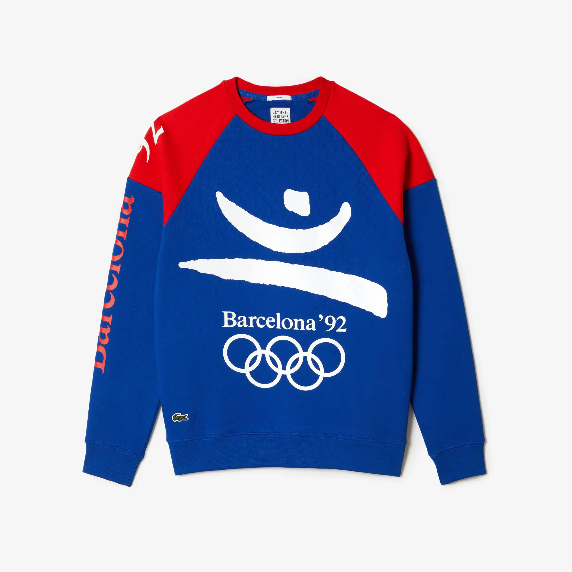 Lacoste Unisex Barcelona Olympics Heritage Sweatshirt. 2