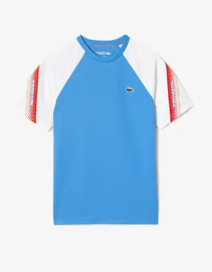 T-shirt homme Lacoste Tennis regular fit bandes siglées