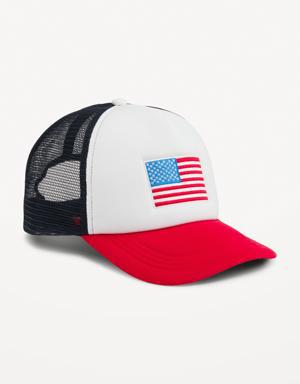 Old Navy Graphic Trucker Hat for Men gray
