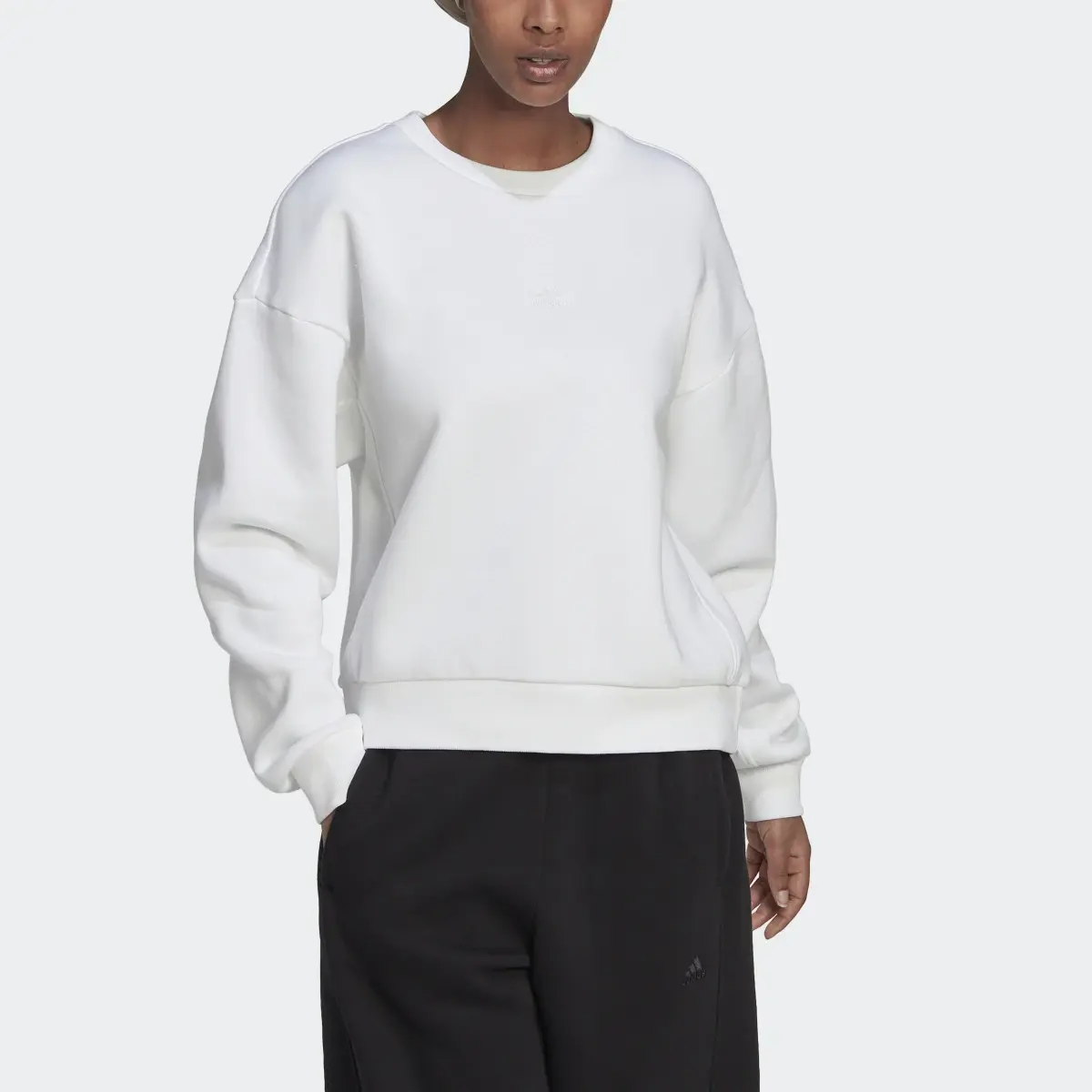 Adidas ALL SZN Fleece Sweatshirt. 1