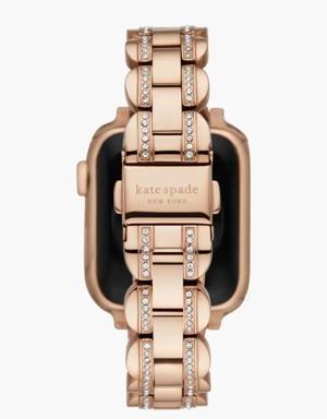 Rose Gold Pavé Scallop Link 38/40 Mm Band For Apple Watch®