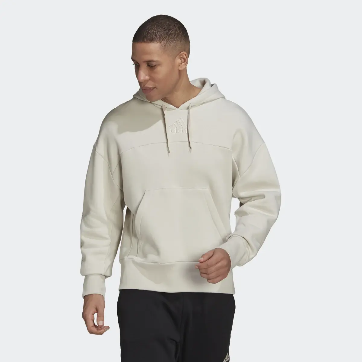 Adidas Studio Lounge Fleece Hoodie. 2