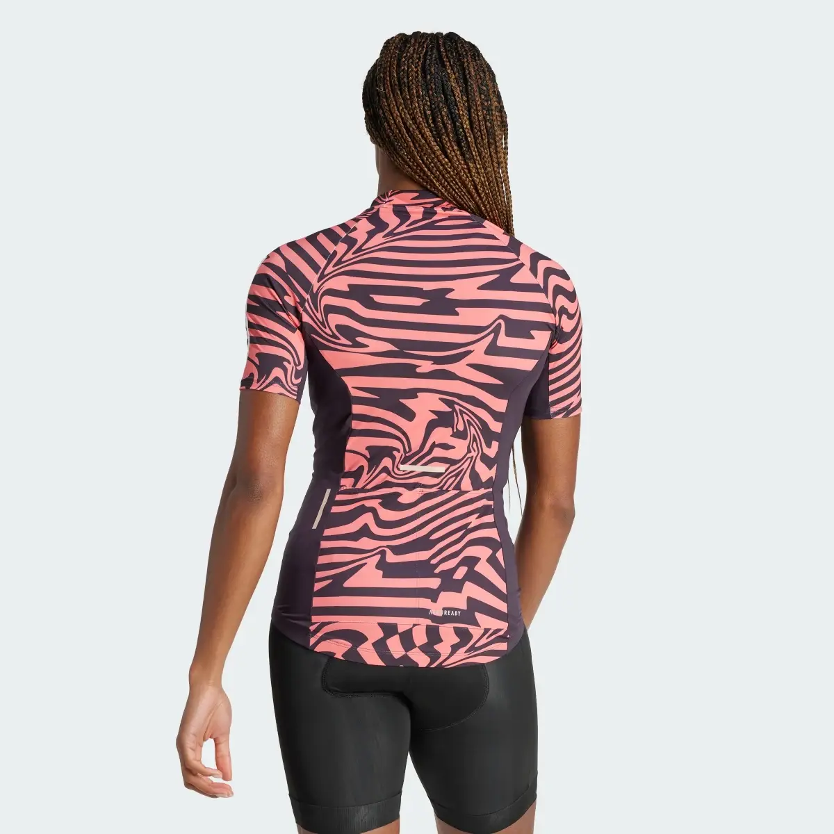 Adidas Essentials 3-Stripes Fast Zebra Cycling Jersey. 3