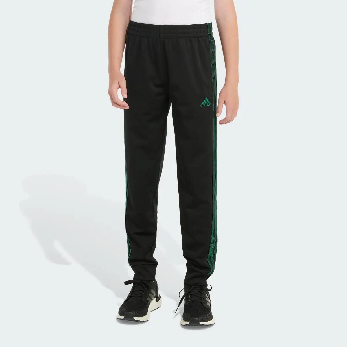 Adidas Elastic Waistband Classic 3-Stripe Tricot Joggers. 1