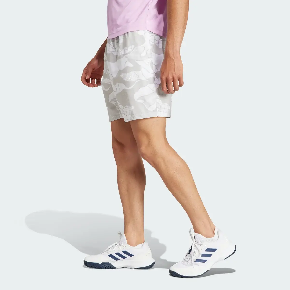 Adidas Club Graphic Tennis Shorts. 2