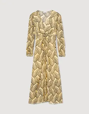 Paisley print dress