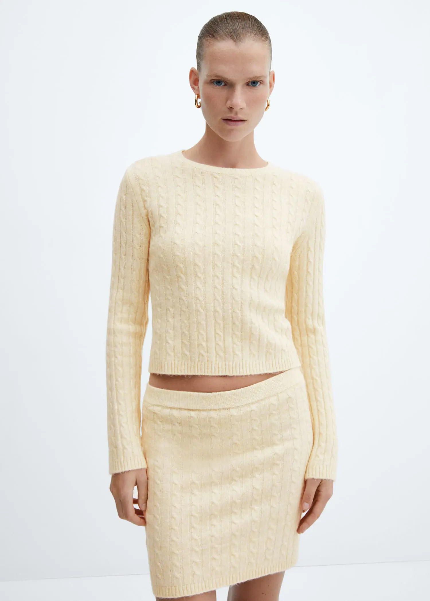 Mango Cable-knit sweater. 2
